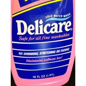 VTG NOS Delicare Cold Water Wash for all Fine Washables; 16 oz; PROP